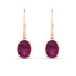 Load image into Gallery viewer, 4-carat-leverback-oval-drop-dangle-pink-sapphire-earrings-in-rose-gold-fdear11236ovgsadrpiangle2-4.00ct-nl-rg.jpg?v=1765455504