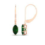 Load image into Gallery viewer, 4-carat-marquise-solitaire-emerald-earrings-with-lever-back-in-rose-gold-FDEAR11236MQGEMGR-4.00CT-NL-RG.jpg