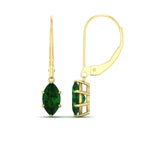 Load image into Gallery viewer, 4-carat-marquise-solitaire-emerald-earrings-with-lever-back-in-yellow-gold-FDEAR11236MQGEMGR-4.00CT-NL-YG.jpg