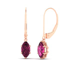 Load image into Gallery viewer, 4-carat-marquise-solitaire-pink-sapphire-earrings-with-lever-back-in-rose-gold-FDEAR11236MQGSADRPI-4.00CT-NL-RG.jpg