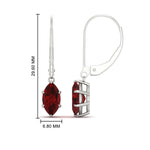 Load image into Gallery viewer, 4-carat-marquise-solitaire-ruby-earrings-with-lever-back-in-white-gold-FDEAR11236MQGRUDR-4.00CT-NL-WG.jpg