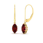 Load image into Gallery viewer, 4-carat-marquise-solitaire-ruby-earrings-with-lever-back-in-yellow-gold-FDEAR11236MQGRUDR-4.00CT-NL-YG.jpg