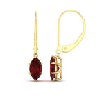 Load image into Gallery viewer, 4-carat-marquise-solitaire-ruby-earrings-with-lever-back-in-yellow-gold-FDEAR11236MQGRUDR-4.00CT-NL-YG.jpg