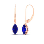 Load image into Gallery viewer, 4-carat-marquise-solitaire-sapphire-earrings-with-lever-back-in-rose-gold-FDEAR11236MQGSABL-4.00CT-NL-RG.jpg