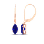 Load image into Gallery viewer, 4-carat-marquise-solitaire-sapphire-earrings-with-lever-back-in-rose-gold-FDEAR11236MQGSABL-4.00CT-NL-RG.jpg