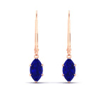 Load image into Gallery viewer, 4-carat-marquise-solitaire-sapphire-earrings-with-lever-back-in-rose-gold-FDEAR11236MQGSABL-4.00CT-NL-RG.jpg