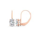 Load image into Gallery viewer, 4-carat-oval-diamond-lever-back-earrings-in-rose-gold-FDEAR9225OV-4.00CT-NL-RG