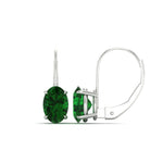 Load image into Gallery viewer, 4-carat-oval-emerald-lever-back-earrings-in-white-gold-FDEAR9225OVGEMGR-4.00CT-NL-WG