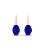 Load image into Gallery viewer, 4-carat-oval-sapphire-lever-back-earrings-in-rose-gold-FDEAR9225OVGSABL-4.00CT-NL-RG