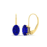 Load image into Gallery viewer, 4-carat-oval-sapphire-lever-back-earrings-in-yellow-gold-FDEAR9225OVGSABL-4.00CT-NL-YG