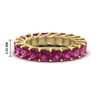 Load image into Gallery viewer, 4-carat-pink-sapphire-anniversary-band-princess-cut-for-her-in-yellow-gold-FD10203PRBGSADRPI-4.00CT-NL-YG-HW.jpg
