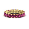 Load image into Gallery viewer, 4-carat-pink-sapphire-anniversary-band-princess-cut-for-her-in-yellow-gold-FD10203PRBGSADRPI-4.00CT-NL-YG.jpg