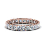 Load image into Gallery viewer, 4-carat-princess-cut-diamond-eternity-ring-in-rose-gold-FDEWB8675PR-4.0CT-NL-RG