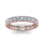 Load image into Gallery viewer, 4-carat-princess-cut-diamond-eternity-ring-in-rose-gold-FDEWB8675PR-4.0CTANGLE5-NL-RG