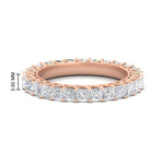 Load image into Gallery viewer, 4-carat-princess-cut-diamond-eternity-wedding-ring-in-rose-gold-FD10247PRB-4.00CT-NL-RG-HW
