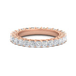 Load image into Gallery viewer, 4-carat-princess-cut-diamond-eternity-wedding-ring-in-rose-gold-FD10247PRB-4.00CT-NL-RG