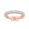 Load image into Gallery viewer, 4-carat-princess-cut-diamond-eternity-wedding-ring-in-rose-gold-FD10247PRBANGLE5-4.00CT-NL-RG