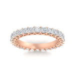 Load image into Gallery viewer, 4-carat-princess-cut-diamond-eternity-wedding-ring-in-rose-gold-FD10247PRBANGLE5-4.00CT-NL-RG
