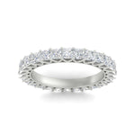 Load image into Gallery viewer, 4-carat-princess-cut-diamond-eternity-wedding-ring-in-white-gold-FD10247PRBANGLE5-4.00CT-NL-WG