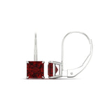 Load image into Gallery viewer, 4-carat-princess-cut-ruby-lever-back-earrings-in-white-gold-FDEAR9225PRGRUDR-4.00CT-NL-WG