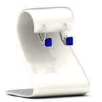 Load image into Gallery viewer, 4-carat-princess-cut-sapphire-lever-back-earrings-in-white-gold-FDEAR9225PRGSABL-4.00CT-NL-WG