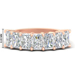 Load image into Gallery viewer, 4-carat-radiant-cut-wedding-anniversary-ring-in-rose-gold-FD8008RAB-4.00CT-NL-RG-HW