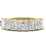 Load image into Gallery viewer, 4-carat-radiant-cut-wedding-anniversary-ring-in-yellow-gold-FD8008RAB-4.00CT-NL-YG-HW