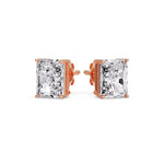 Load image into Gallery viewer, Radiant Diamond Basket Stud Earring