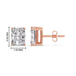 Load image into Gallery viewer, Radiant Diamond Basket Stud Earring