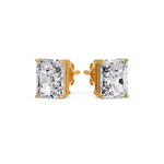 Load image into Gallery viewer, Radiant Diamond Basket Stud Earring