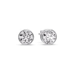 Load image into Gallery viewer, Round Cut Stud Bezel Set Earring