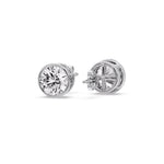 Load image into Gallery viewer, 4-carat-round-cut-stud-bezel-set-earring-in-white-gold-FDEAR10516ROANGLE3-4.00-CT-NL-WG.jpg?v=1768907354