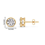 Load image into Gallery viewer, 4-carat-round-cut-stud-bezel-set-earring-in-yellow-gold-FDEAR10516ROANGLE2-4.00-CT-NL-YG-HW.jpg?v=1768907354