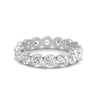 Load image into Gallery viewer, 4-carat-round-diamond-shared-prong-eternity-wedding-ring-in-white-gold-FDEWB9477