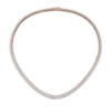 Load image into Gallery viewer, 4-carat-round-diamond-tennis-necklace-set-in-FDNK11334-(0.02CT)ANGLE1-NL-RG