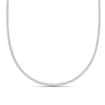 Load image into Gallery viewer, 4-carat-round-diamond-tennis-necklace-set-in-FDNK11334-(0.02CT)ANGLE1-NL-RG