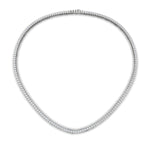 Load image into Gallery viewer, 4-carat-round-diamond-tennis-necklace-set-in-FDNK11334-(0.02CT)ANGLE1-NL-WG