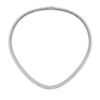 Load image into Gallery viewer, 4-carat-round-diamond-tennis-necklace-set-in-FDNK11334-(0.02CT)ANGLE1-NL-WG