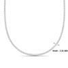 Load image into Gallery viewer, 4-carat-round-diamond-tennis-necklace-set-in-FDNK11334-(0.02CT)ANGLE1-NL-WG
