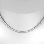 Load image into Gallery viewer, 4-carat-round-diamond-tennis-necklace-set-in-FDNK11334-(0.02CT)ANGLE1-NL-WG