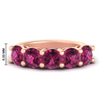 Load image into Gallery viewer, 4-carat-round-pink-sapphire-colored-anniversary-wedding-band-in-rose-gold-FDENS141ROBGSADRPI-4.00CT-NL-RG-HW-GS