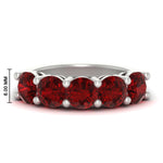 Load image into Gallery viewer, 4-carat-round-ruby-colored-anniversary-wedding-band-in-white-gold-FDENS141ROBGRUDR-4.00CT-NL-WG-HW-GS