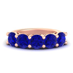 Load image into Gallery viewer, 4-carat-round-sapphire-colored-anniversary-wedding-band-in-rose-gold-FDENS141ROBGSABL-4.00CT-NL-RG-GS