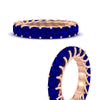 Load image into Gallery viewer, 4-carat-sapphire-anniversary-band-princess-cut-for-her-in-rose-gold-FD10203PRBGSABLANGLE3-4.00-CT-NL-RG.jpg