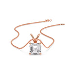 Load image into Gallery viewer, Asscher Cut Solitaire Pendant