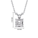 Load image into Gallery viewer, Asscher Cut Solitaire Pendant