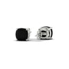Load image into Gallery viewer, 4-ct-cushion-cut-black-diamond-basket-stud-earring-in-white-gold-fdear10411cugblackangle4-4.00ct-nl-wg.jpg