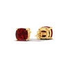 Load image into Gallery viewer, 4-ct-cushion-cut-ruby-basket-stud-earring-in-yellow-gold-fdear10411cugrudrangle4-4.00ct-nl-yg.jpg