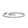 Load image into Gallery viewer, 4 Ct. Emerald Cut Bezel Tennis Diamond Bracelet