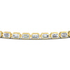 Load image into Gallery viewer, 4 Ct. Emerald Cut Bezel Tennis Diamond Bracelet